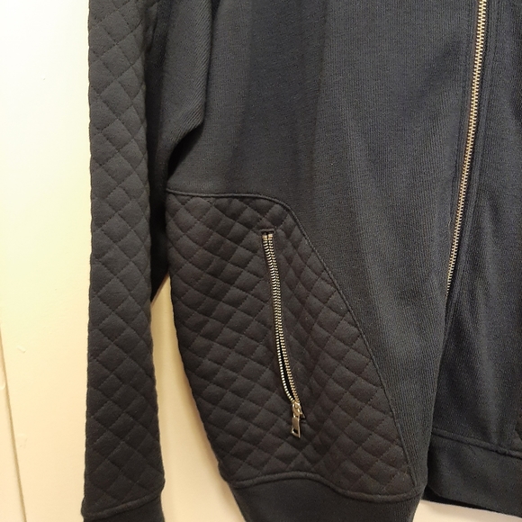 Dark blue NWT zip up Cardigan INC XL - Picture 3 of 9